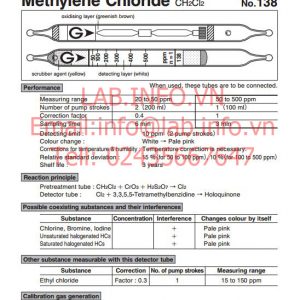 Phát hiện khí độc phòng thí nghiệm Methylene chloride