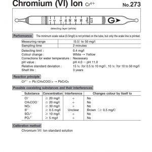 Ống phát hiện Ion Crom Cr6+
