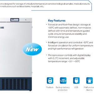 DW-30L420F Tủ đông y sinh âm -10oC đến -30oC